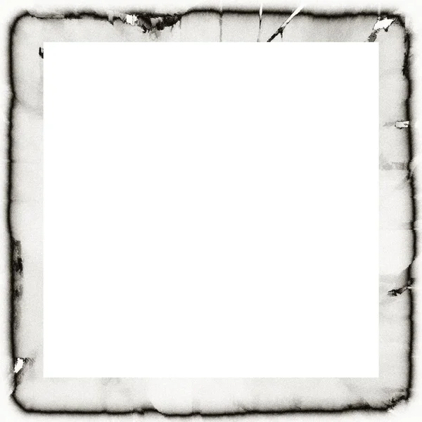 Régi Grunge Időjárás Fekete Fehér Fal Keret Repedt Textúra Üres — Stock Fotó