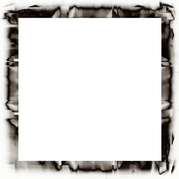 Antigua Textura Acuarela Grunge Marco Pared Blanco Negro Con Espacio —  Fotos de Stock
