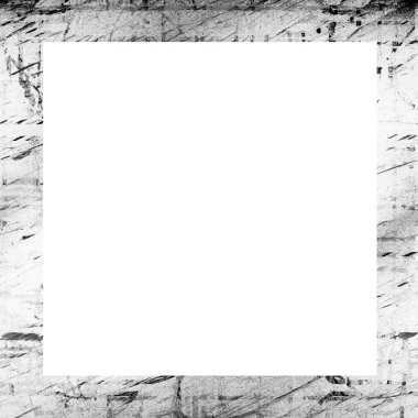 Çatlak desenli eski grunge yıpranmış duvar iskeleti. Resim veya metin için ortadaki boşluk. 