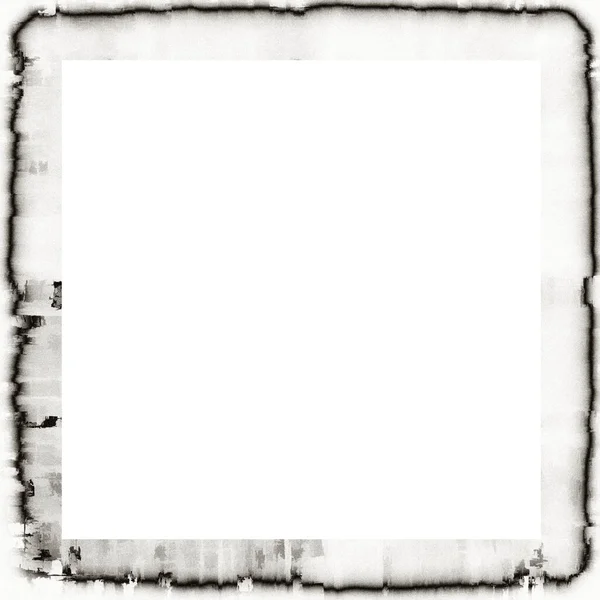 Grunge Dripping Watercolor Texture Black White Wall Frame Empty Space — Stock Photo, Image