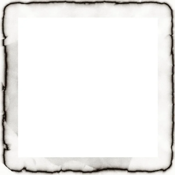 Old Grunge Watercolor Texture Black White Wall Frame Empty Space — Stock Photo, Image