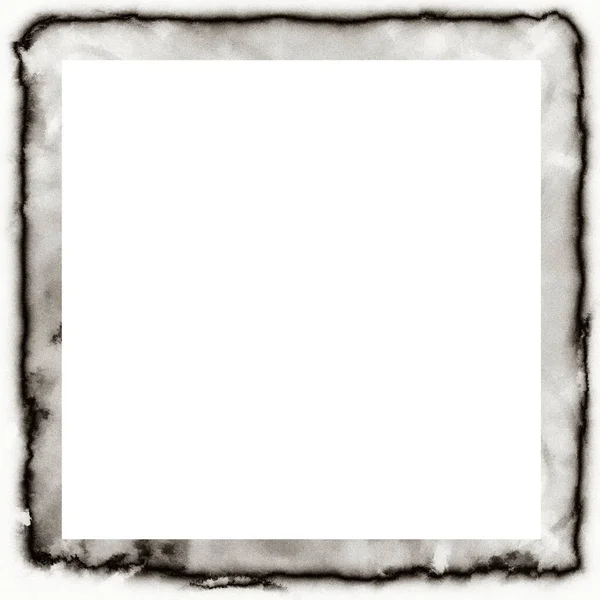 Oude Grunge Aquareltextuur Zwart Wit Muurframe Met Lege Ruimte Het — Stockfoto