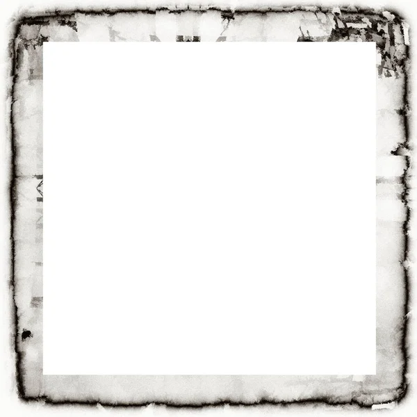 Grunge Dripping Watercolor Texture Black White Wall Frame Empty Space — Stock Photo, Image