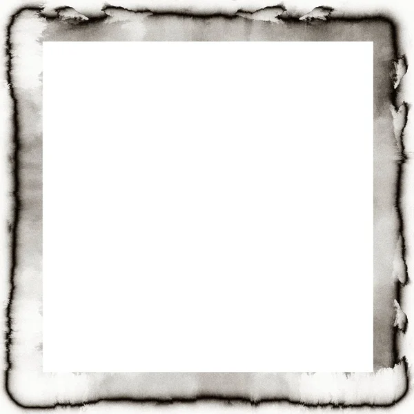 Old Grunge Watercolor Texture Black White Wall Frame Empty Space Royalty Free Stock Images