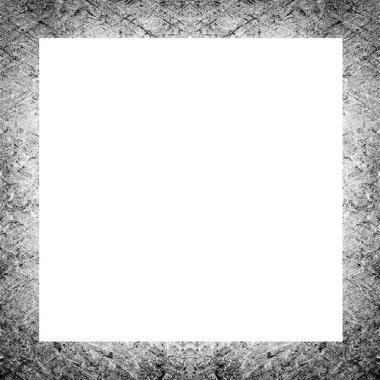Çatlak desenli eski grunge yıpranmış duvar iskeleti. Resim veya metin için ortadaki boşluk. 