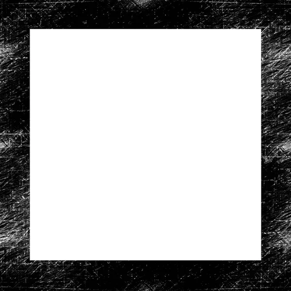 Régi Grunge Időjárású Falkeret Repedt Textúrával Üres Hely Közepén Kép — Stock Fotó
