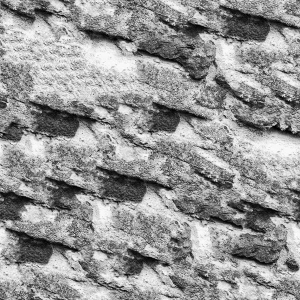 Textura Pared Piedra Blanco Negro — Foto de Stock