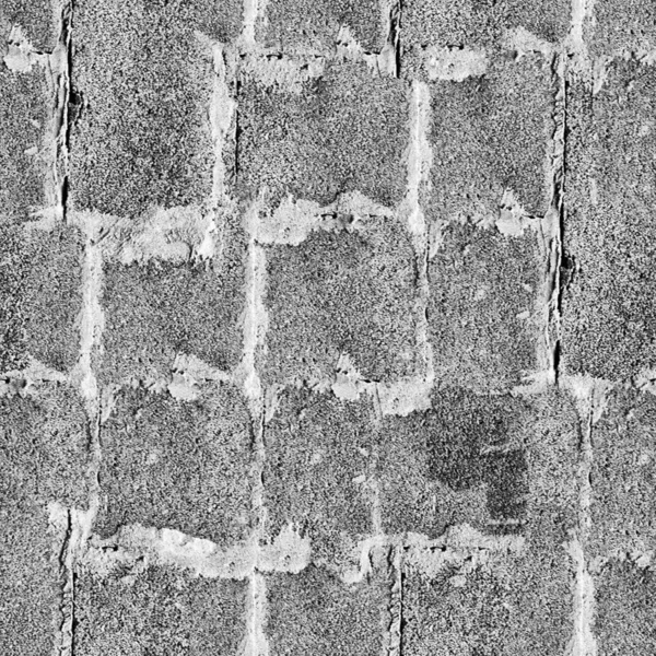 Zwart Witte Bakstenen Muur Textuur — Stockfoto