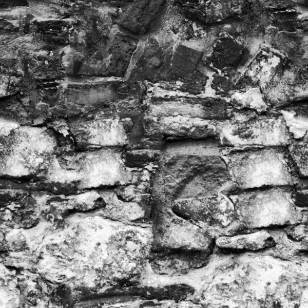 Black White Brick Wall Background — Stock Photo, Image