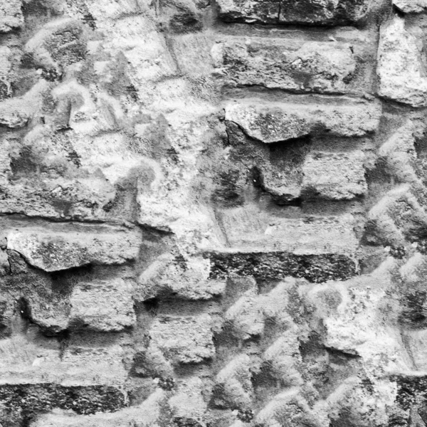 Black White Brick Wall Background — Stock Photo, Image