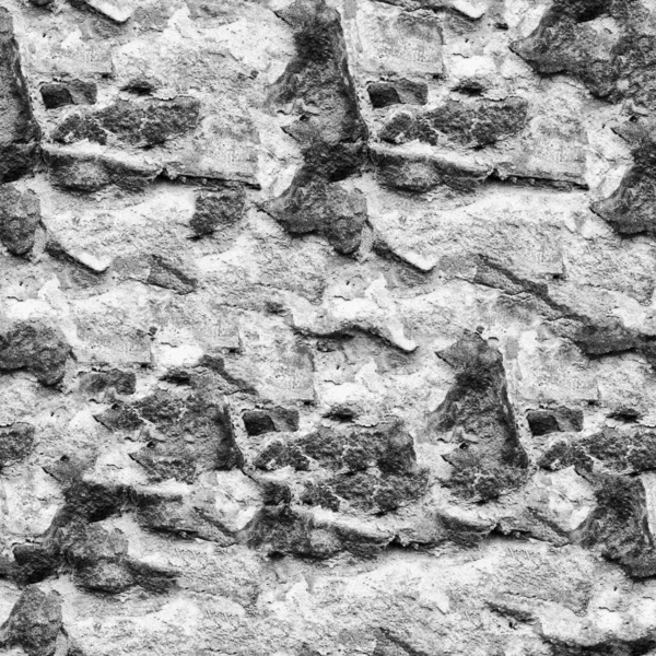 Black White Grunge Stone Wall Texture — Stock Photo, Image