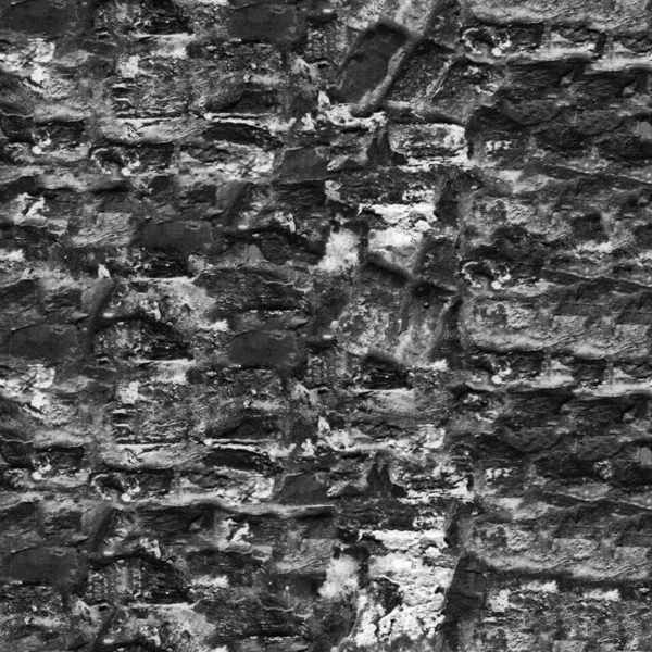 Black White Grunge Stone Wall Texture — Stock Photo, Image