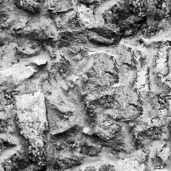Zwarte Witte Grunge Stenen Muur Textuur — Stockfoto