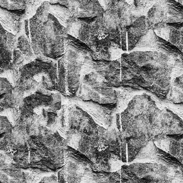 Black White Grunge Stone Wall Texture — Stock Photo, Image