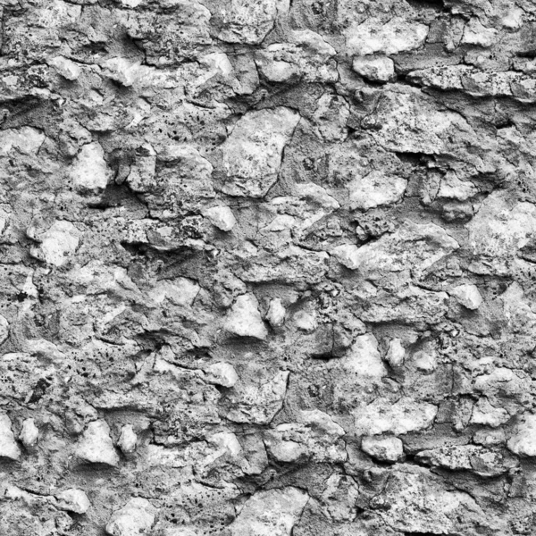 黑白石墙质感 — 图库照片