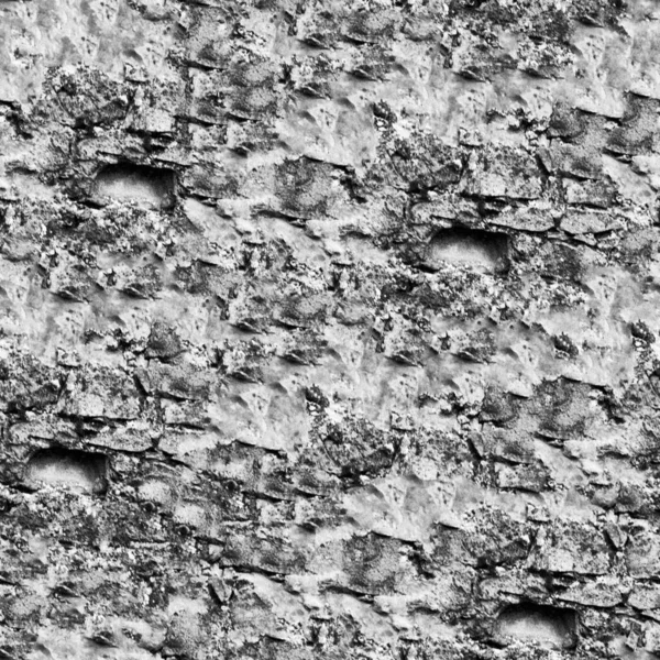 Textura Parede Pedra Grunge Preto Branco — Fotografia de Stock