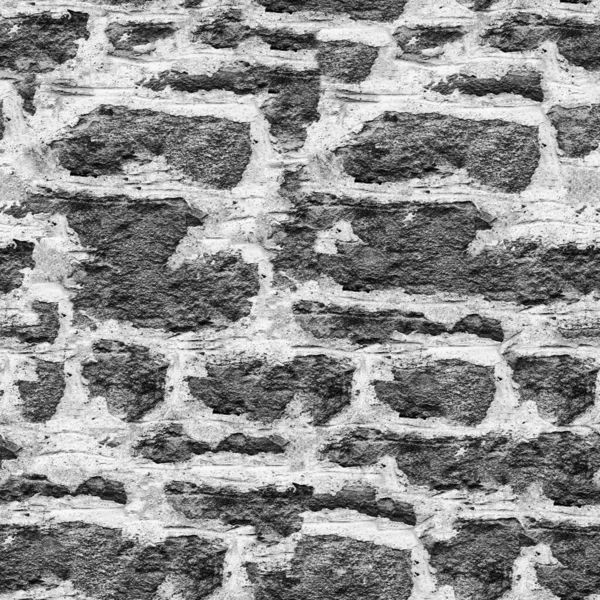 Textura Pared Piedra Grunge Blanco Negro — Foto de Stock