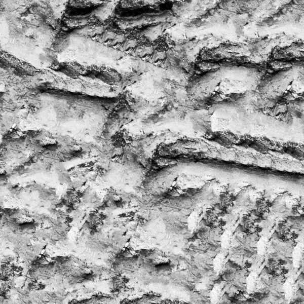 Textura Pared Piedra Blanco Negro —  Fotos de Stock