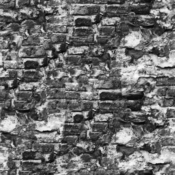 Textura Pared Piedra Grunge Blanco Negro — Foto de Stock