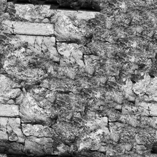 Siyah ve beyaz grunge taş duvar dokusu