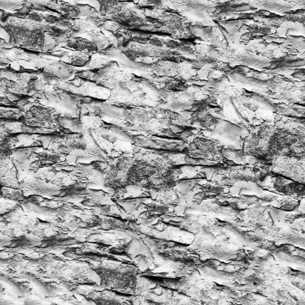 Textura Pared Piedra Grunge Blanco Negro —  Fotos de Stock
