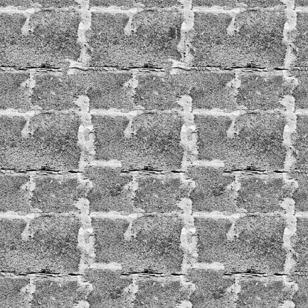Черно Белая Гранжевая Каменная Стена — стоковое фото