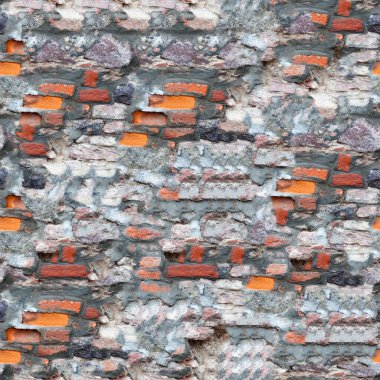 Eski tuğla duvarın dokuyu kapat 