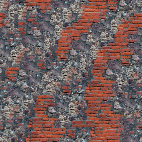 Närbild Textur Bakgrund Den Gamla Tegelväggen — Stockfoto