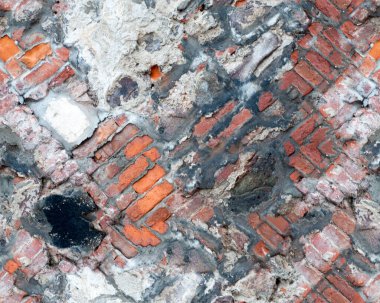 Eski tuğla duvarın dokuyu kapat 