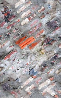 Eski tuğla duvarın dokuyu kapat 