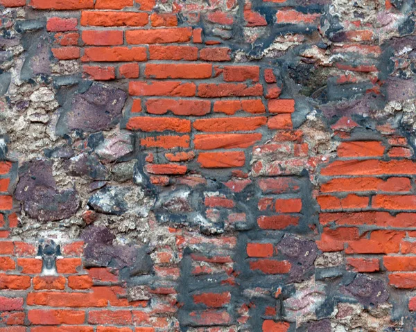 Gros Plan Texture Fond Ancien Mur Briques — Photo