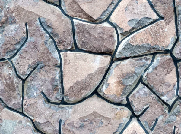 Zbliżenie Tekstury Tła Starego Kamienia — Zdjęcie stockowe