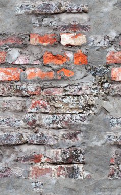 Eski tuğla duvarın dokuyu kapat 