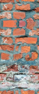 Eski tuğla duvarın dokuyu kapat 