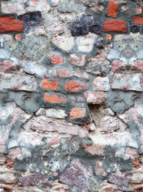 Eski tuğla duvarın dokuyu kapat 