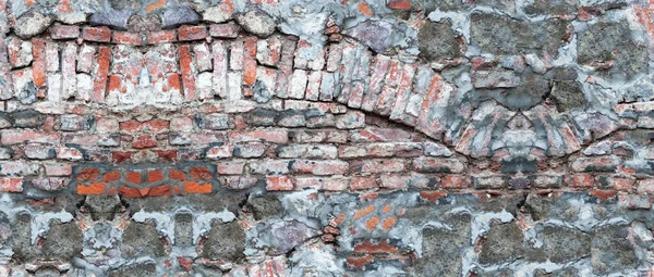 Закрыть Фактурный Фон Старой Кирпичной Стены — стоковое фото