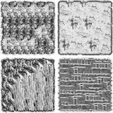 grunge doku arkaplanı, soyut doku seti ve eski beton duvarın arka planı 