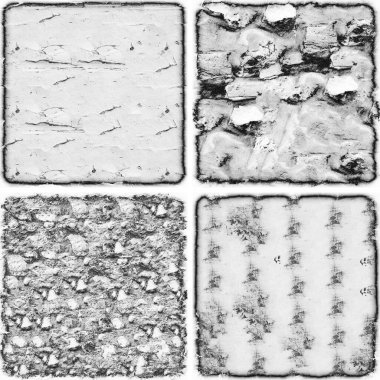 grunge doku arkaplanı, soyut doku seti ve eski beton duvarın arka planı 