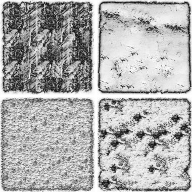 grunge doku arkaplanı, soyut doku seti ve eski beton duvarın arka planı 