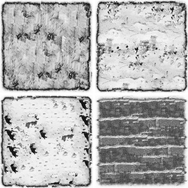 grunge doku arkaplanı, soyut doku seti ve eski beton duvarın arka planı 