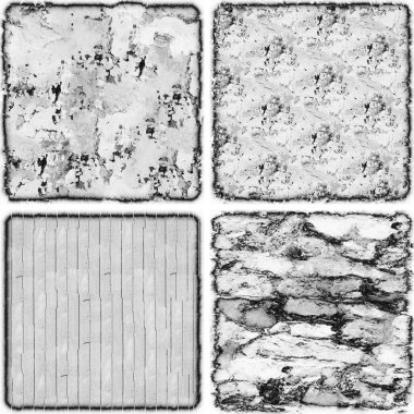 grunge doku arkaplanı, soyut doku seti ve eski beton duvarın arka planı 