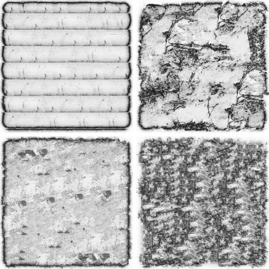 grunge doku arkaplanı, soyut doku seti ve eski beton duvarın arka planı 