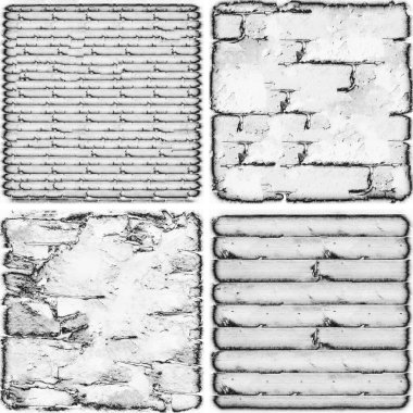 grunge doku arkaplanı, soyut doku seti ve eski beton duvarın arka planı 