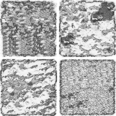 grunge doku arkaplanı, soyut doku seti ve eski beton duvarın arka planı 