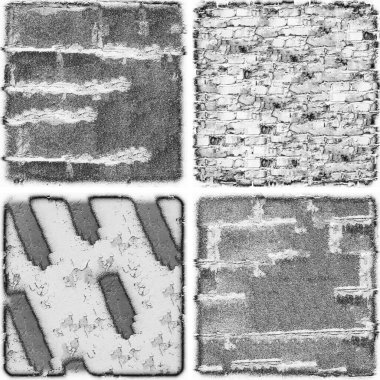 grunge doku arkaplanı, soyut doku seti ve eski beton duvarın arka planı 