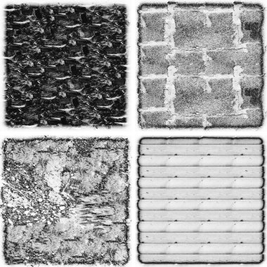 grunge doku arkaplanı, soyut doku seti ve eski beton duvarın arka planı 