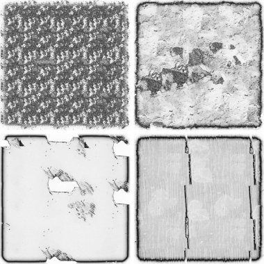 grunge doku arkaplanı, soyut doku seti ve eski beton duvarın arka planı 