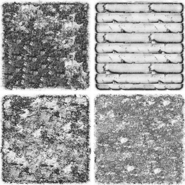 grunge doku arkaplanı, soyut doku seti ve eski beton duvarın arka planı 