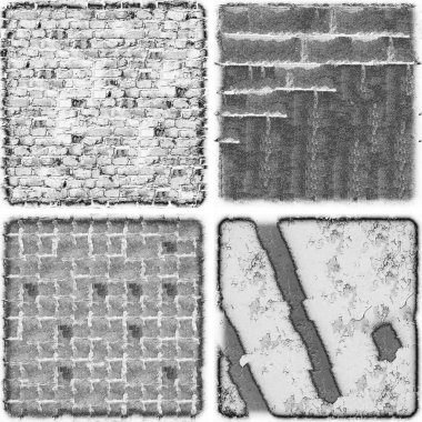 grunge doku arkaplanı, soyut doku seti ve eski beton duvarın arka planı 