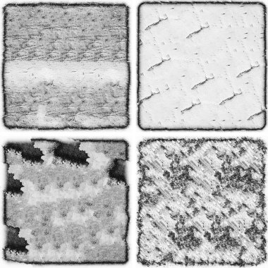 grunge doku arkaplanı, soyut doku seti ve eski beton duvarın arka planı 
